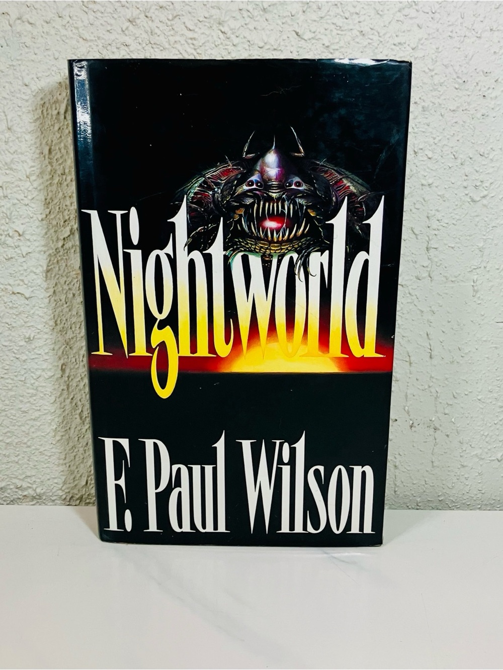 Nightworld by F. Paul Wilson - Black with Yellow Accent